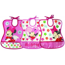 THE FIRST YEARS DISNEY COLLECTION: Minnie Mouse Vinyl Tie Neck Bib, 1 piece